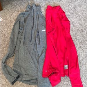 nike 1/4 zips tight